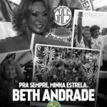Beth Andrade, ícone da Mocidade Independente de Padre Miguel, morreu aos 75 anos